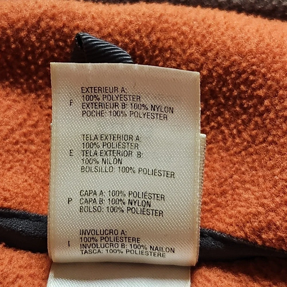The North Face Jacket Mens XL Orange Brown Khumbu Fleece Gorpcore